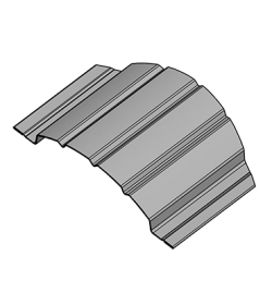 Şipcă metalică gard OMEGA 0.55 mm